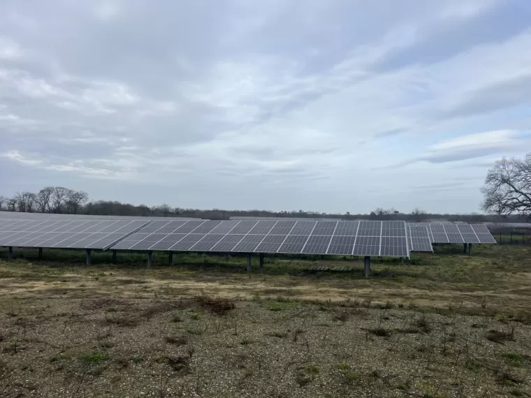 Centrale au sol de Saint Sever dans les Landes