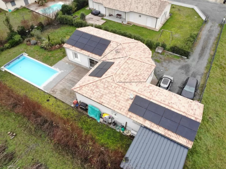 Pose de panneaux solaires à Andernos-les-Bains, Bordeaux, SUNALYA