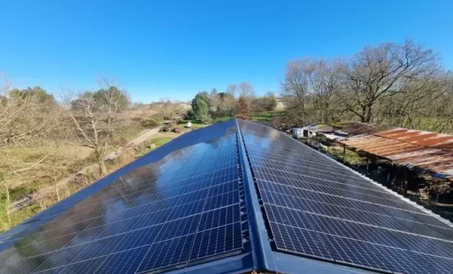Méga Centrale Géante de 4 MWC à Saint Sever dans les Landes.
